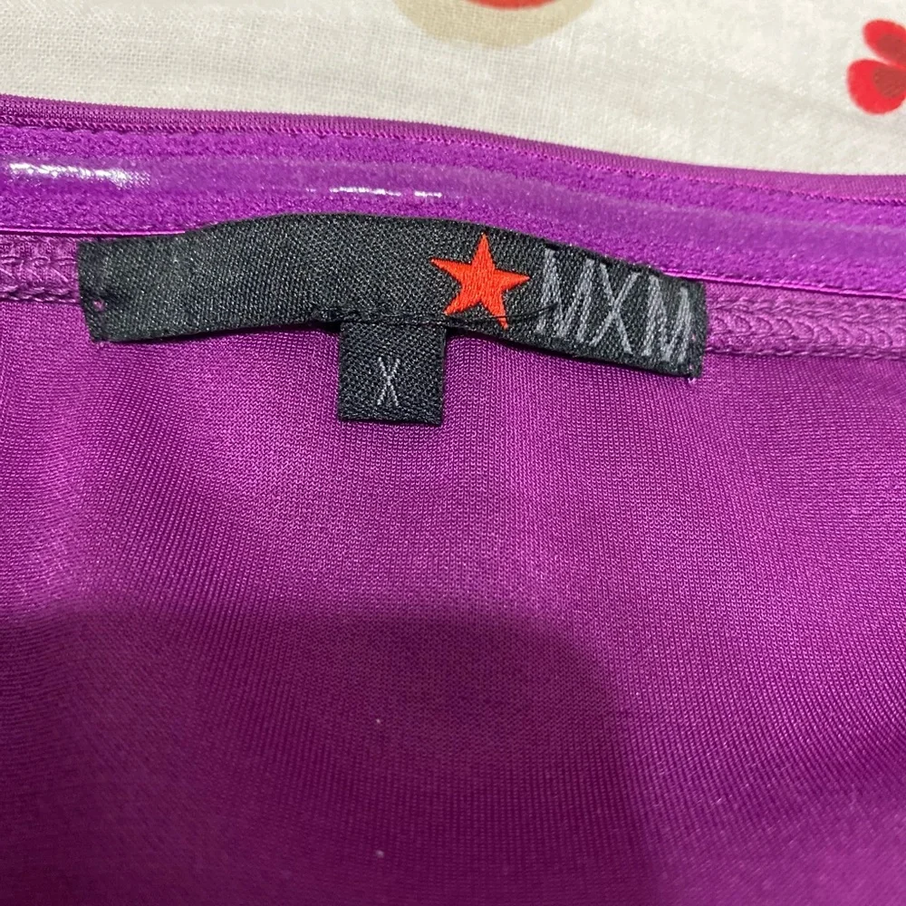 MXM Purple and Black Women's bando top - Picture 6 of 6